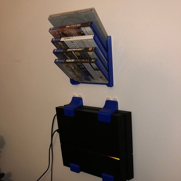 Sony PlayStation 4 PS4 Disc Cases Modular Wall Rack Stackable Display Mountable - Picture 2 of 2